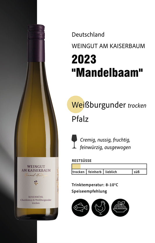 2023 - Weissburgunder trocken „Mandelbaam“