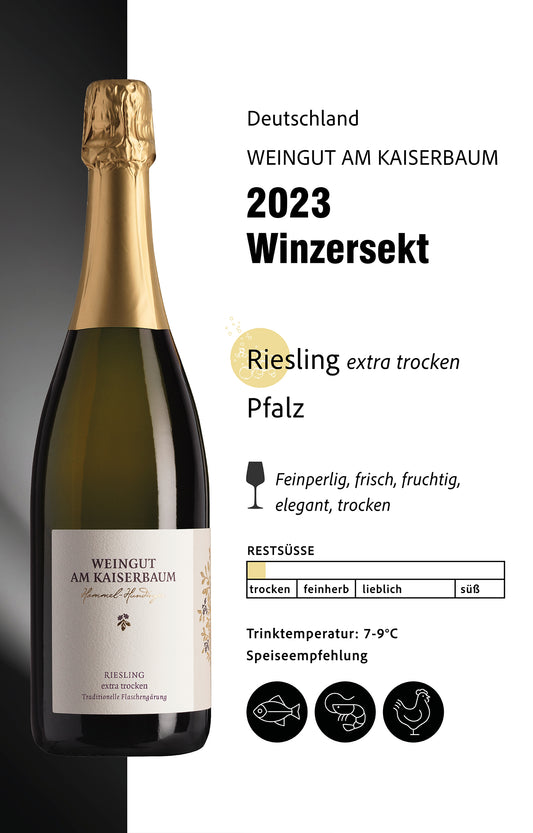 2023 - Riesling Sekt - Deutscher Winzersekt extra trocken